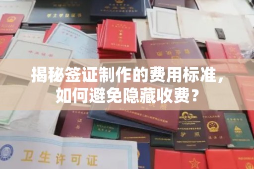 木兰揭秘签证制作的费用标准，如何避免隐藏收费？