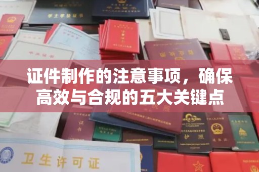 木兰证件制作的注意事项，确保高效与合规的五大关键点