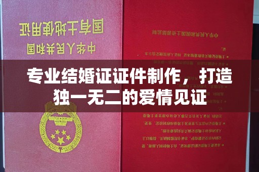 木兰专业结婚证证件制作，打造独一无二的爱情见证