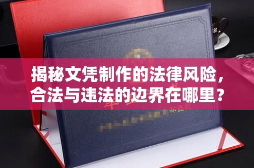 木兰揭秘文凭制作的法律风险，合法与违法的边界在哪里？
