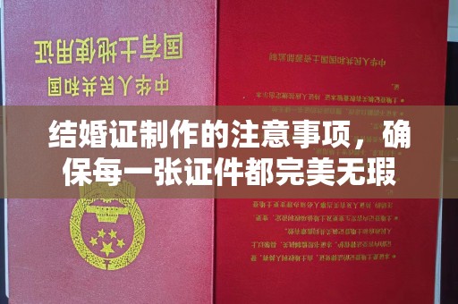 木兰结婚证制作的注意事项，确保每一张证件都完美无瑕