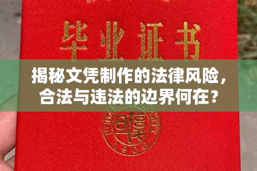 木兰揭秘文凭制作的法律风险，合法与违法的边界何在？